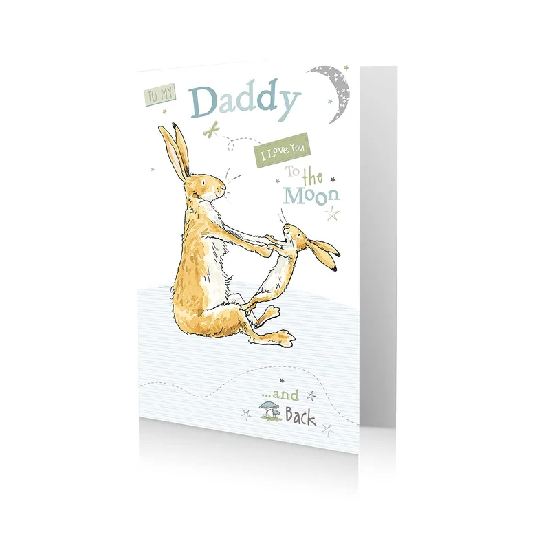Reaching for Moon Love Card: A Sweet Tribute to Daddies