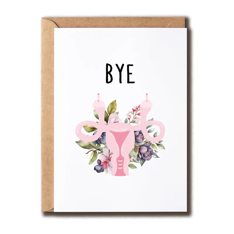 Hysterectomy Recovery Card: A Farewell to the Uterus