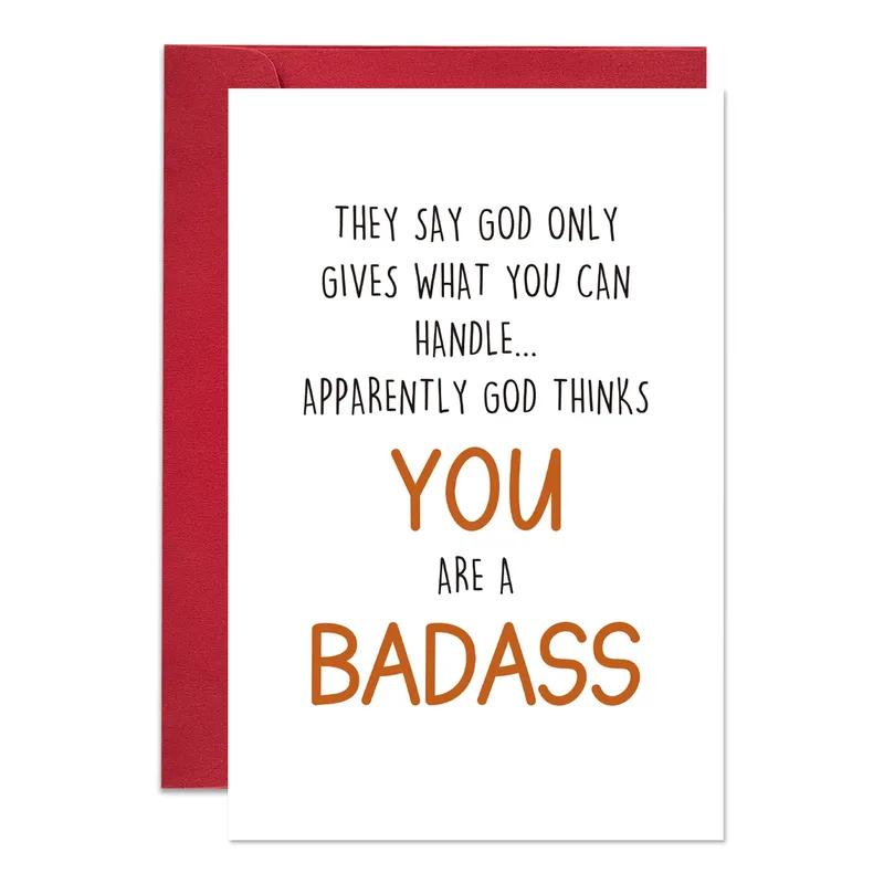 Badass Encouragement Card for Someone Handling It All
