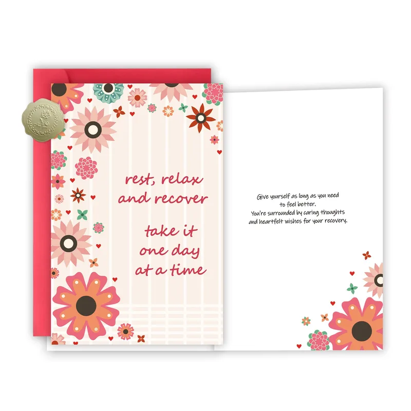 Recovery Wishes Card: Rest, Relax and Recover