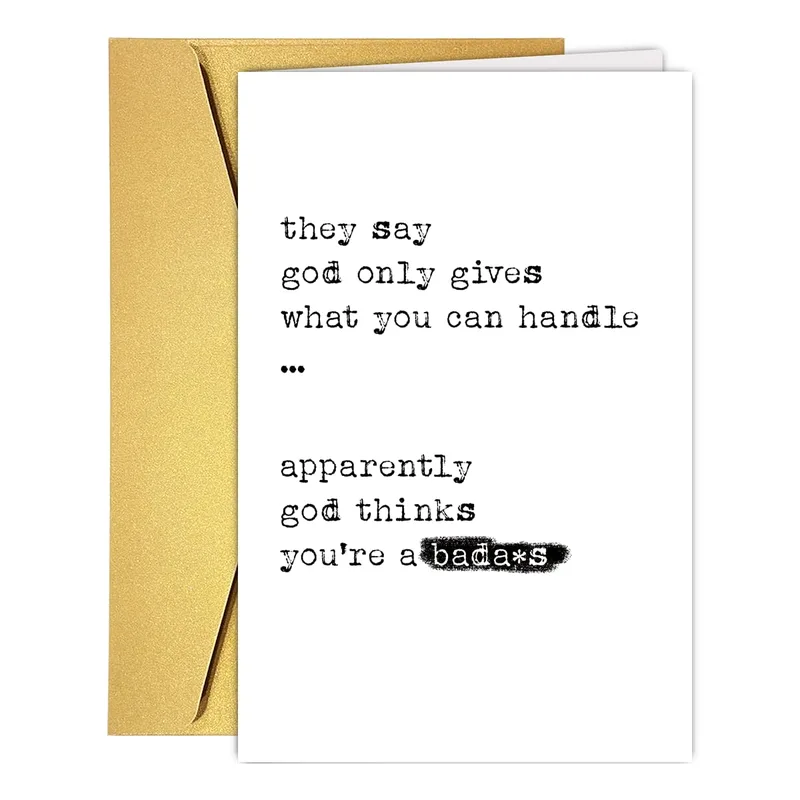 Badass Encouragement Card for Someone Who Got Through It
