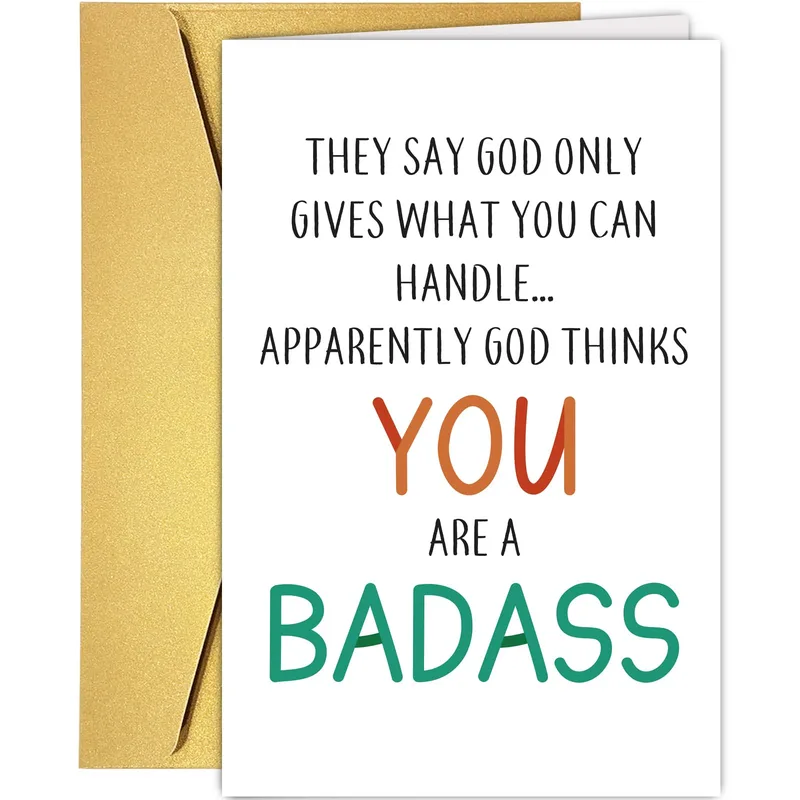 Encouragement Badass Card: A Joke About Being Tougher Than You Think