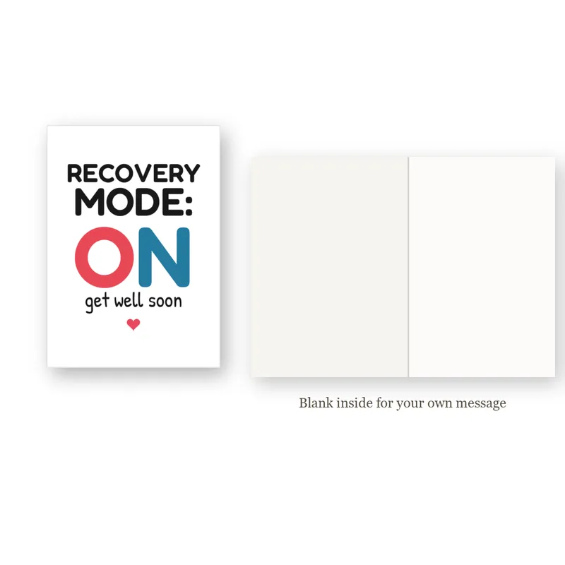 Get Well Soon Funny Card for Anyone Taking It Easy – inside view