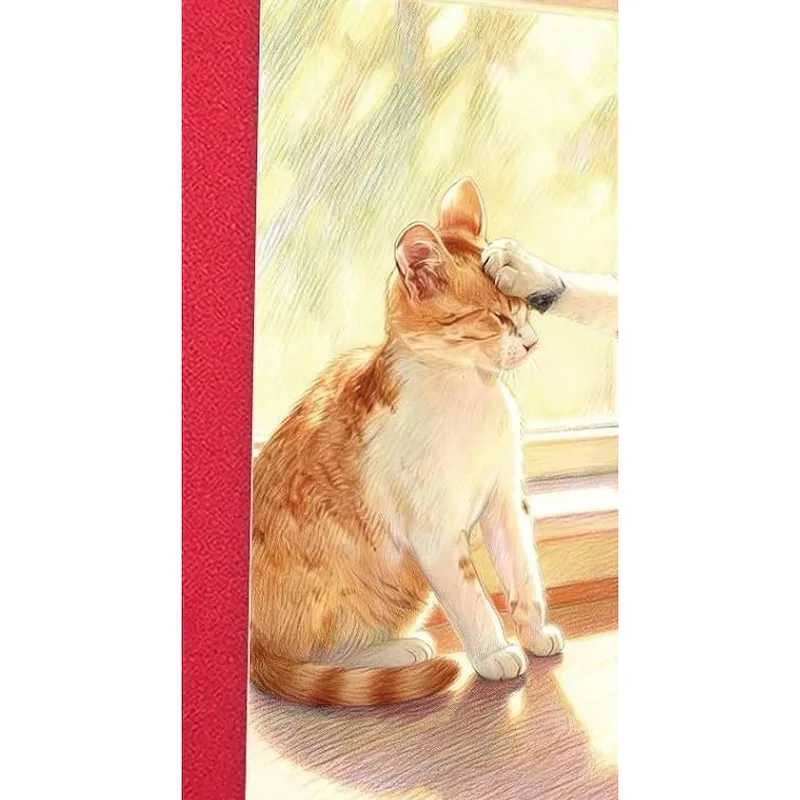 Cat Head Scratch Card for a Cat Lover Who Needs a Little Comfort