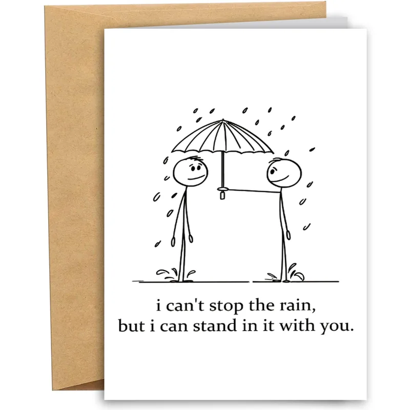 Stand with You Card: A Rainy-Day Encouragement Card