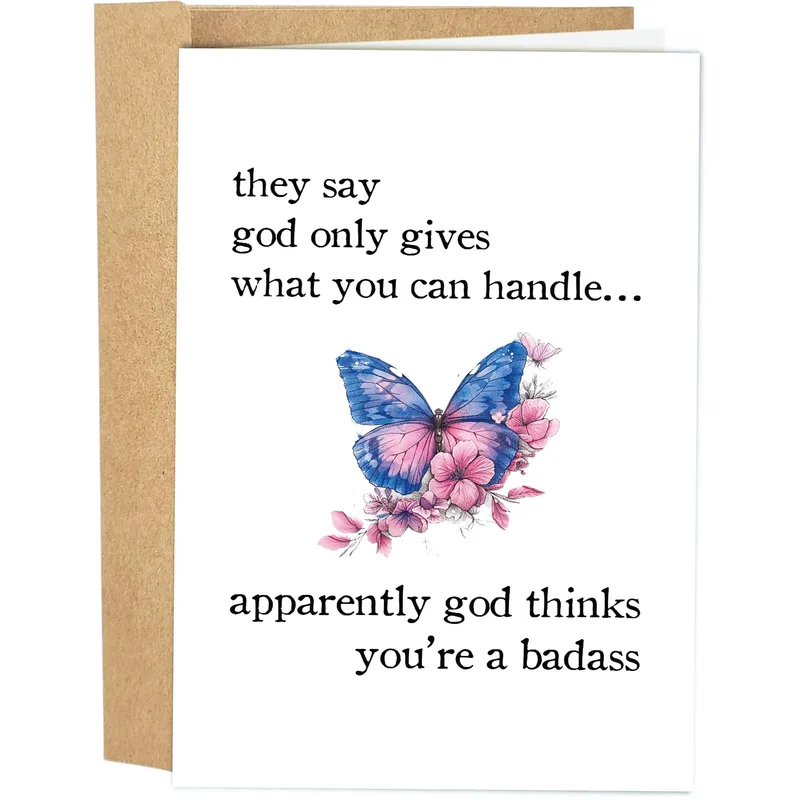 They Say God Only Gives Card for a Tough Friend