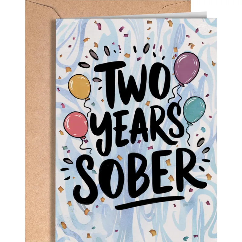 Two Years Sober Card for a Milestone Moment
