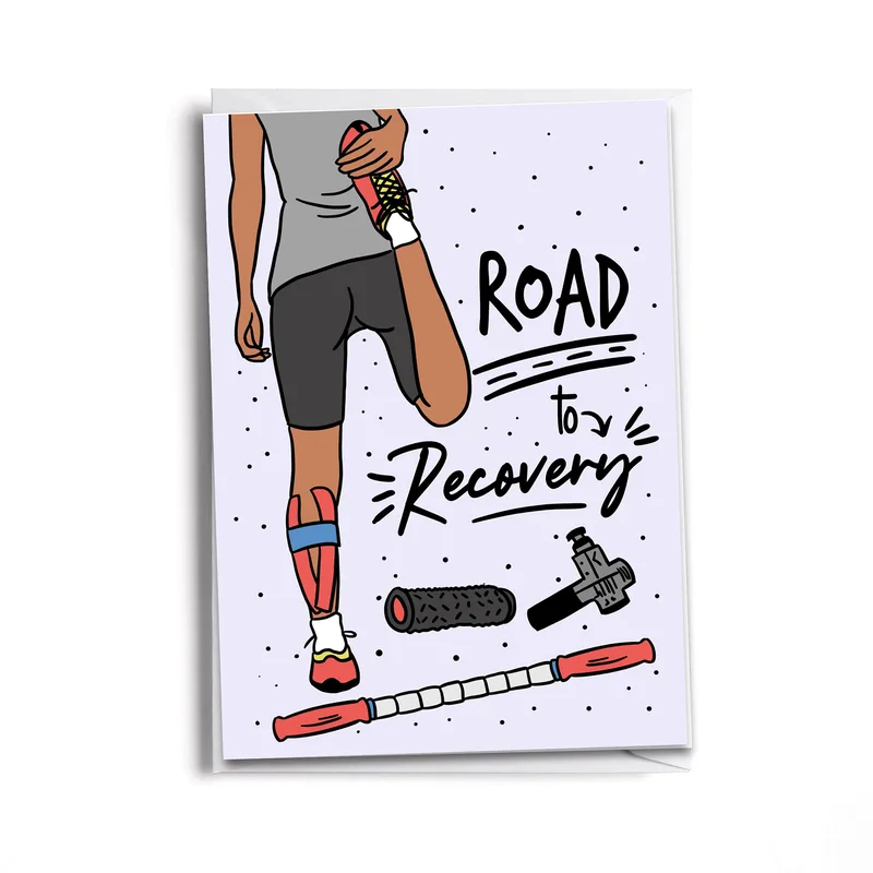 Road to Recovery Card for Athletes Healing from Injury