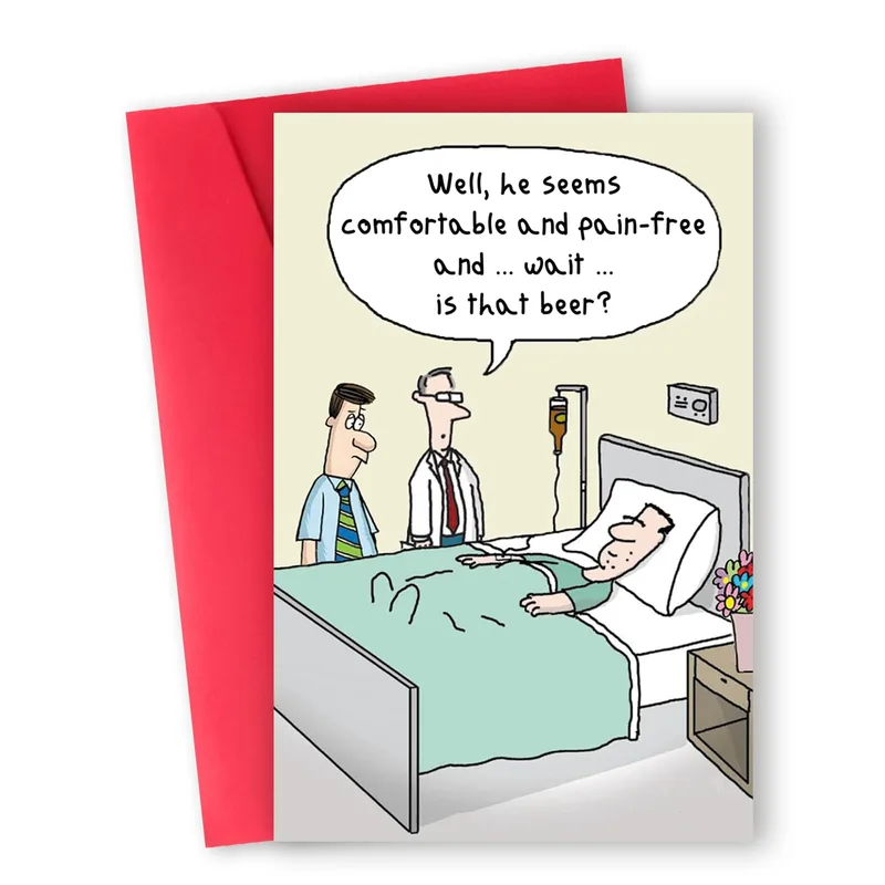 Hospital Humor Card: A Get Well Joke With a Twist