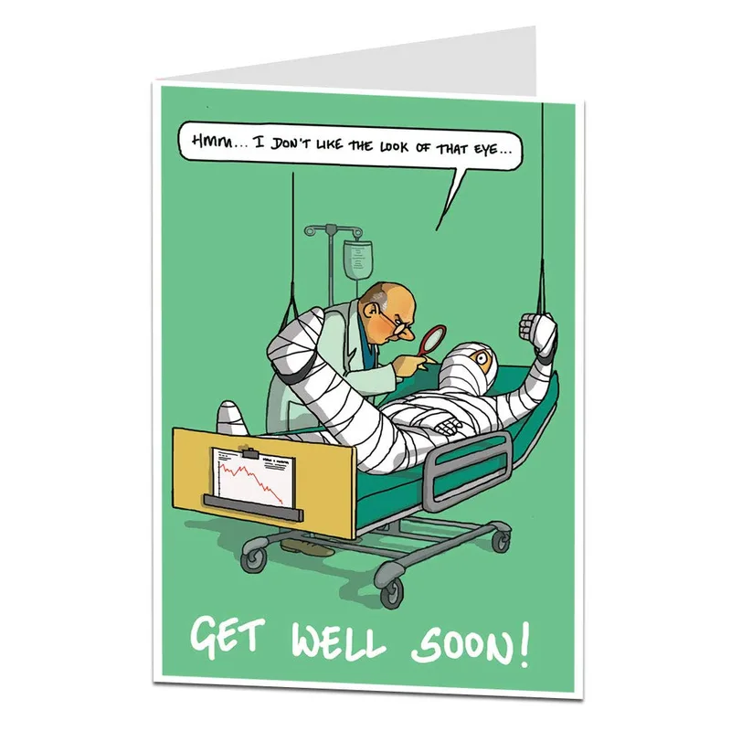 Doctor Eye Card: A Funny Get Well Soon Card for Patients