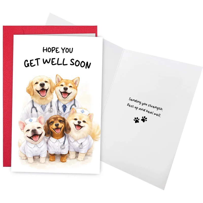 Get Well Card for Dogs: Hope You Get Well Soon