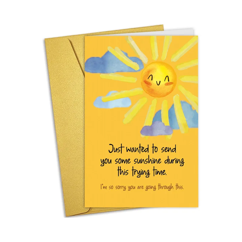 Thinking of You Sun Card: A Warm Note for Hard Days