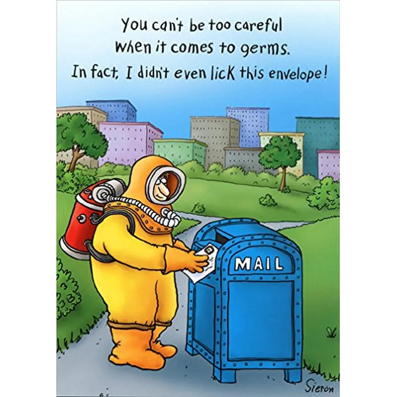 Germ Phobic Card: Hazmat Mailbox Humor for the of Health