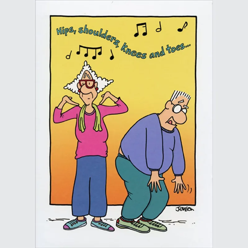 Senior Exercise Card: Hips, Shoulders, Knees and Toes