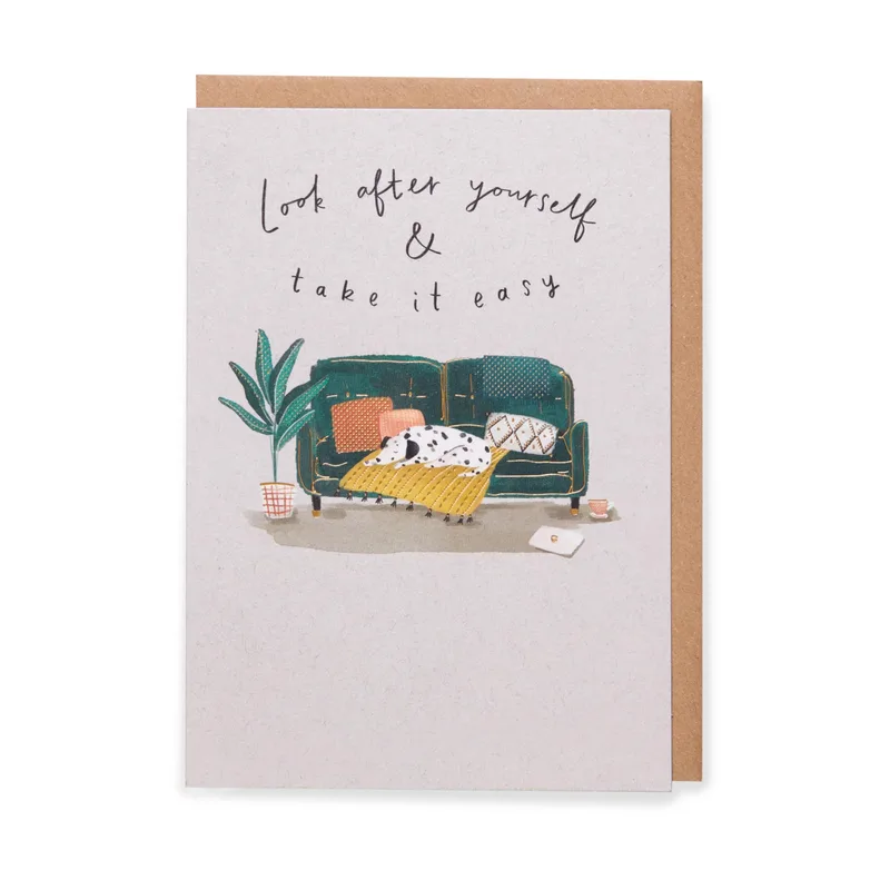 Take It Easy Card: A Cozy Get Well Wish for You