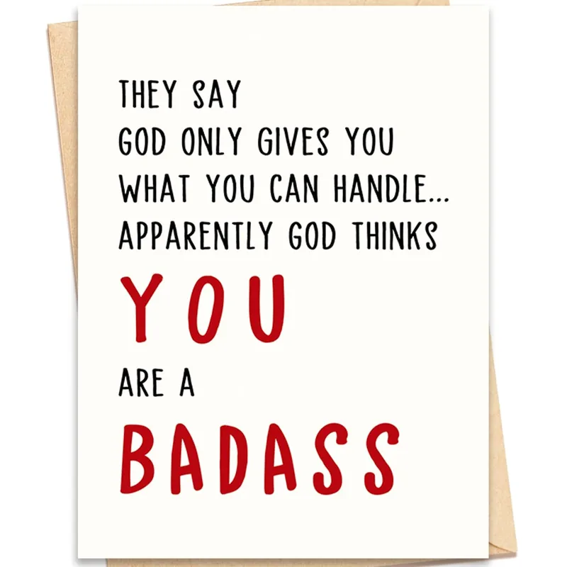 God Thinks You Are Card: A Bold Little Pep Talk