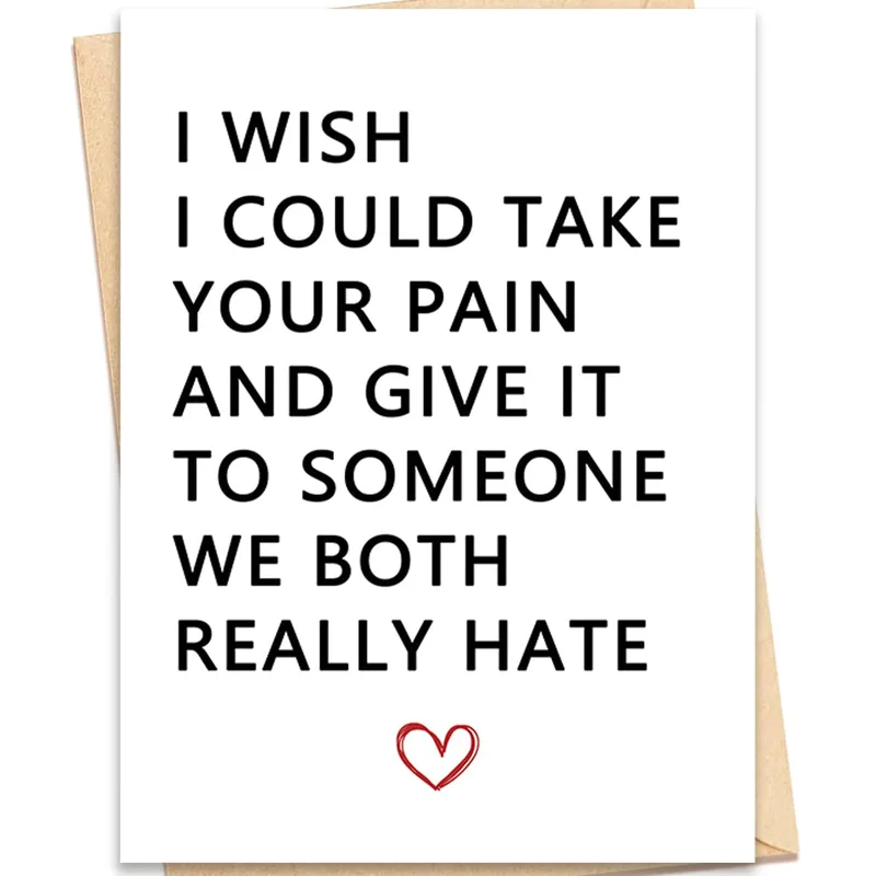 Hope You Feel Better Card with a Dark Joke