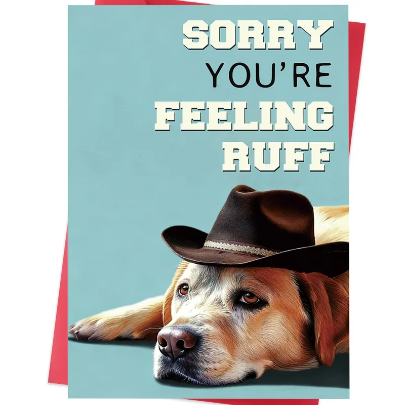 Feeling Ruff Card: A Cowboy Pup Who Gets It