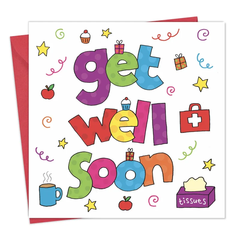Get Well Humorous Card for a Sick Friend or Child