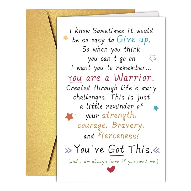 I know Sometimes Card: A Warrior Reminder for Hard Days