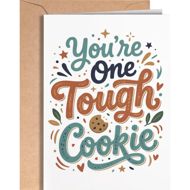 You're One Tough Cookie Card for a Friend Who Is Healing