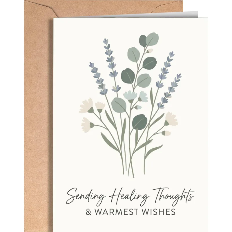 Sending Healing Thoughts Warmest Card for a Loved One
