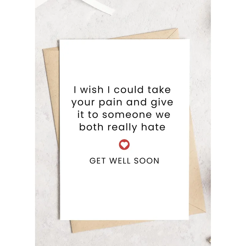 I wish Card for a Get Well Soon Wish, With a Wicked Edge