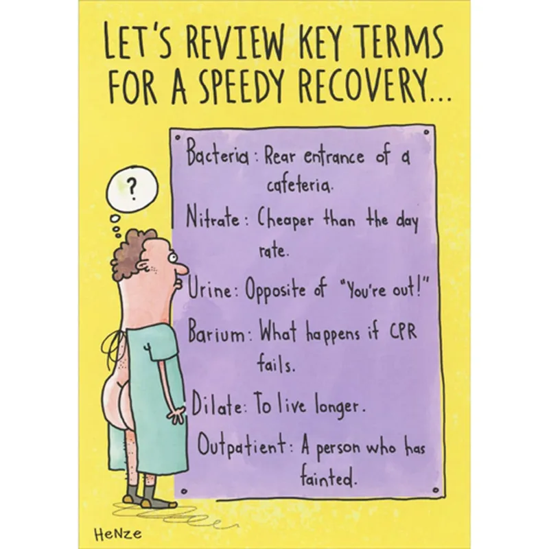 Let's Review Key Terms Card for a Quick Recovery