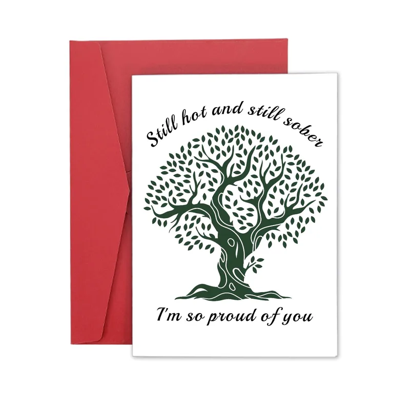 Still Hot and Still Card: A Green Tree Encouragement Card
