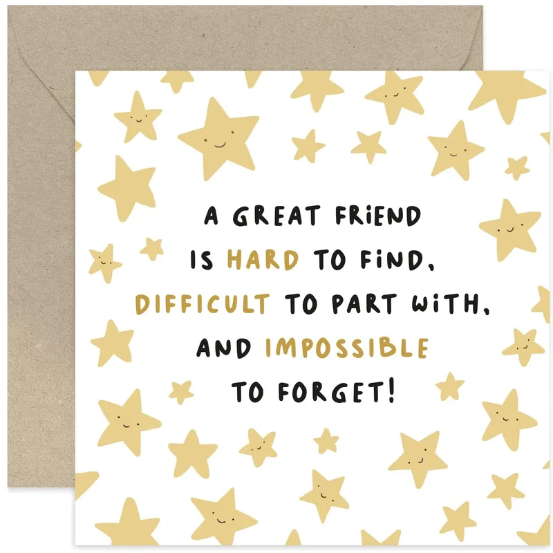 Great Friend Card for the Person Who Is Hard to Find