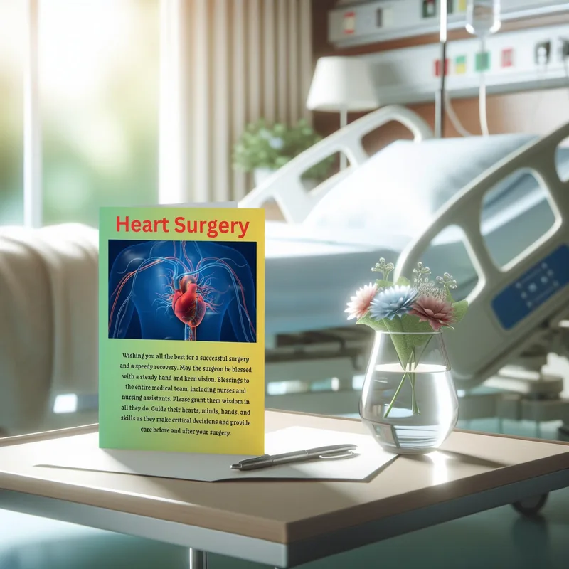 Heart Surgery Card: A Get Well Design for Recovery