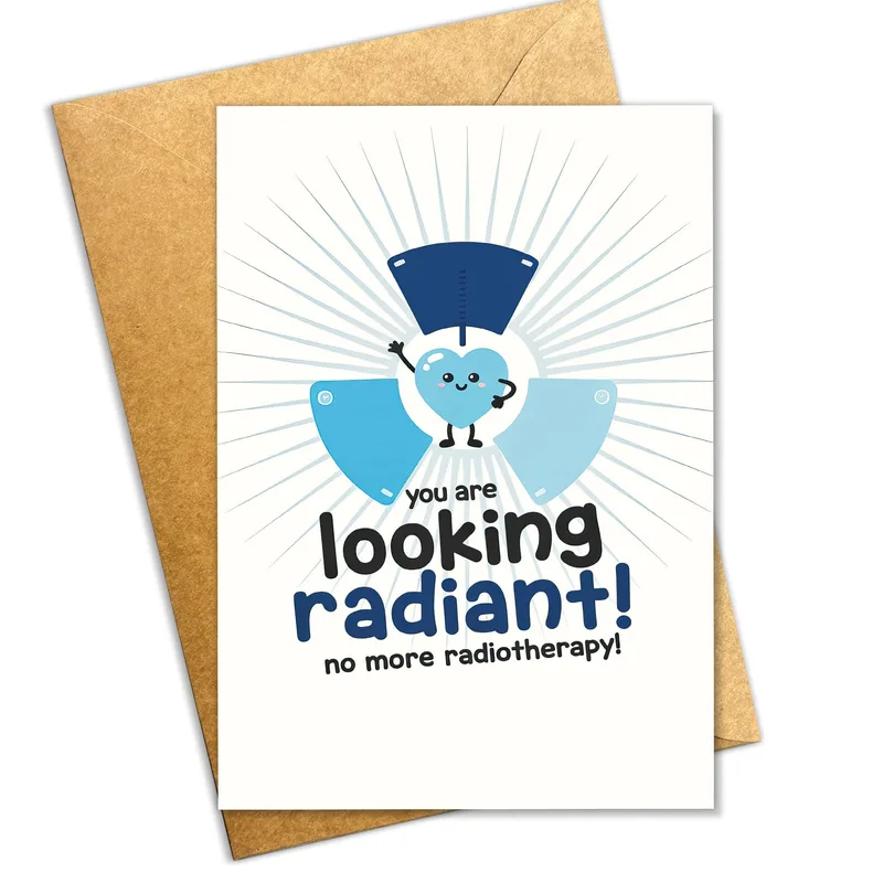 Character Radiant Rays Cancer Support Card for Recovery